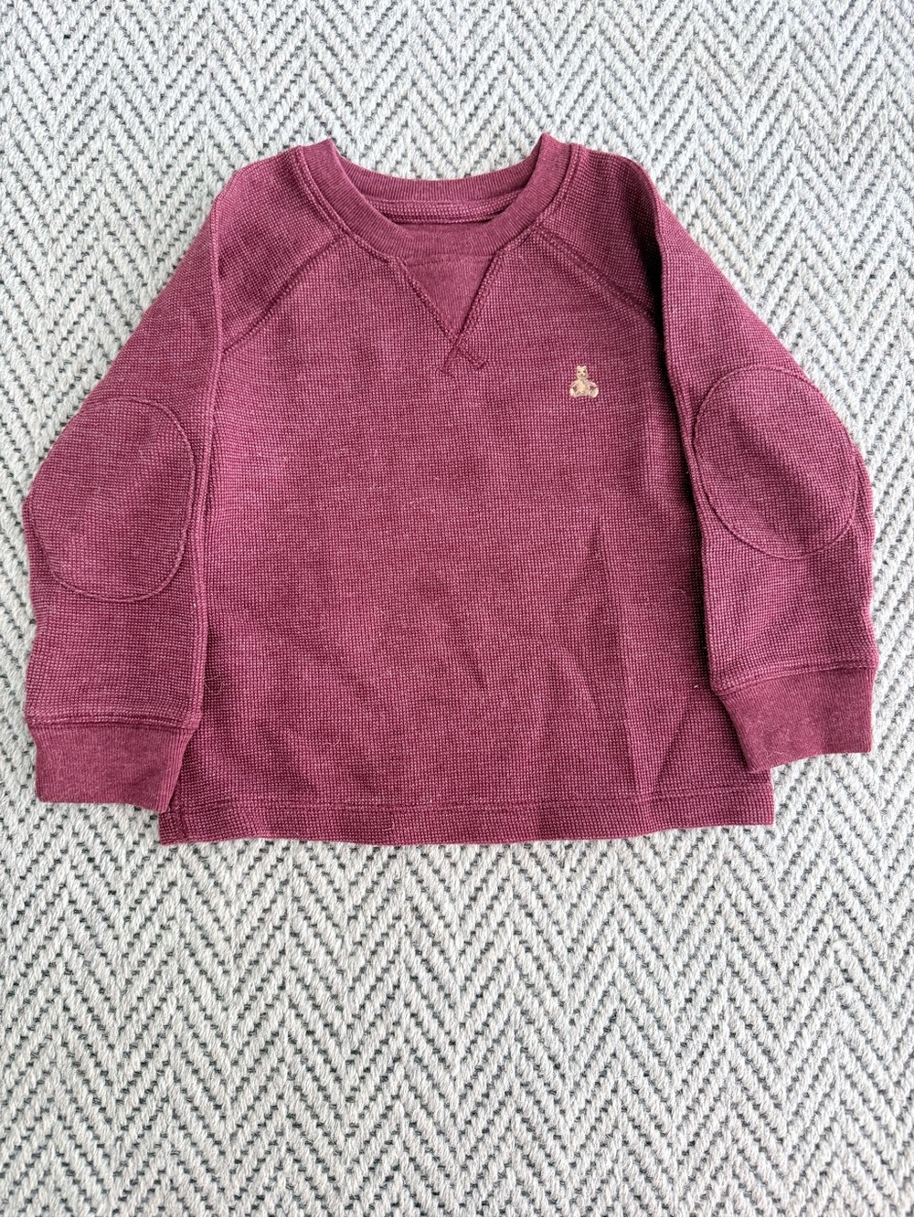 GAP Berry Crewneck Sweatshirt with Elbow Patches